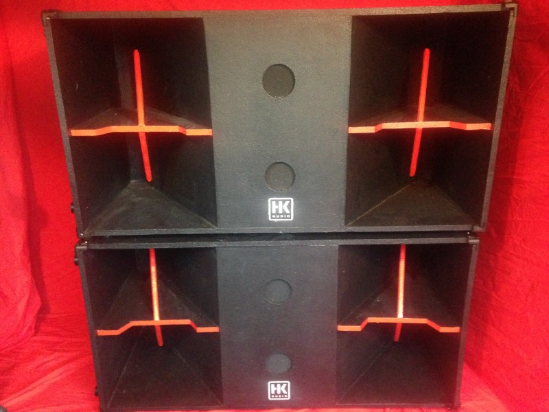 HK SP3 18" Bass Bin 1200 Watt RMS  (Hired as pair)