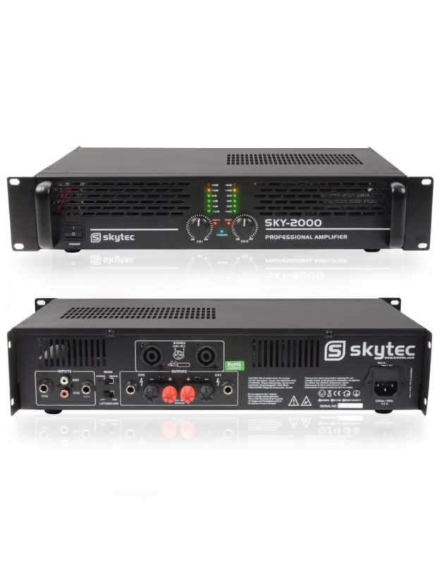 Skytec Sky-2000MKII Bridgeable PA Amplifier 2000W